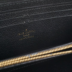 Louis Vuitton Black Long Zippy Wallet