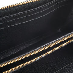 Louis Vuitton Black Long Zippy Wallet