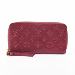 Louis Vuitton Long Wallet Burgundy Empreinte Leather