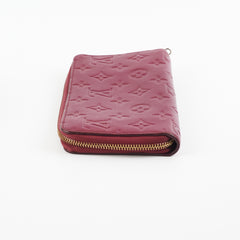 Louis Vuitton Long Wallet Burgundy Empreinte Leather