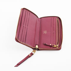 Louis Vuitton Long Wallet Burgundy Empreinte Leather