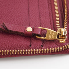 Louis Vuitton Long Wallet Burgundy Empreinte Leather