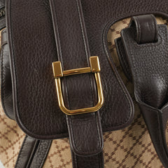 Gucci Boston Diamante Brown Bag