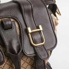 Gucci Boston Diamante Brown Bag