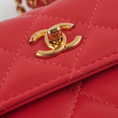 Chanel Micro Bag Pearl Crush Red