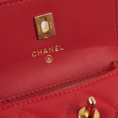 Chanel Micro Bag Pearl Crush Red