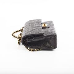 Chanel Vintage Classic Medium/Large 24K Gold Black