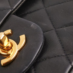 Chanel Vintage Classic Medium/Large 24K Gold Black