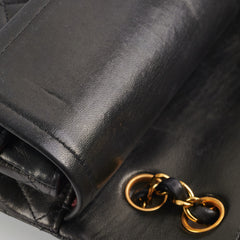 Chanel Vintage Classic Medium/Large 24K Gold Black
