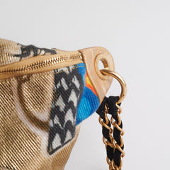 Chanel Graffiti Printed Canvas Street Belt Bag