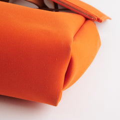 Hermes Herbag 31 Orange/Tan Stamp R Square (2014)