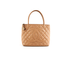 Chanel Medallion Beige Caviar