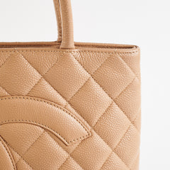 Chanel Medallion Beige Caviar