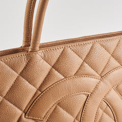 Chanel Medallion Beige Caviar