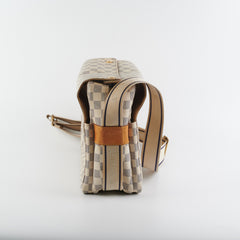 Louis Vuitton Naviglio Messenger Bag Damier Azur
