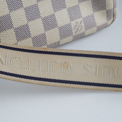 Louis Vuitton Naviglio Messenger Bag Damier Azur