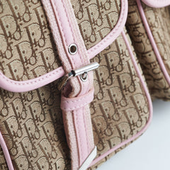 Dior Trotter Diorissimo Brown/Pink Shoulder Bag