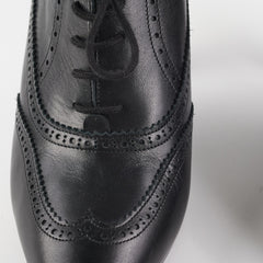 Chanel Black Lace up Boots (Size 40 1/2)