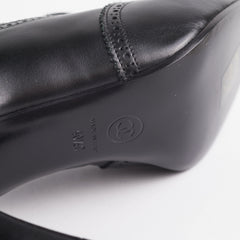 Chanel Black Lace up Boots (Size 40 1/2)