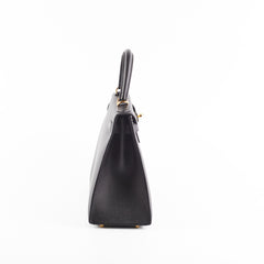 Hermes Kelly 28 Black Epsom - Y Stamp