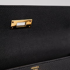 Hermes Kelly 28 Black Epsom - Y Stamp