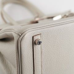 Hermes Birkin 30 Gris Perle Stamp P Square (2012)