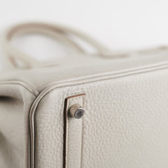 Hermes Birkin 30 Gris Perle Stamp P Square (2012)