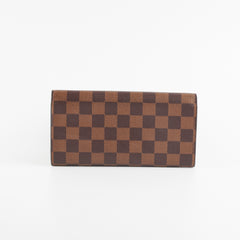 Louis Vuitton Emilie Long Wallet Damier Ebene