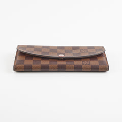 Louis Vuitton Emilie Long Wallet Damier Ebene