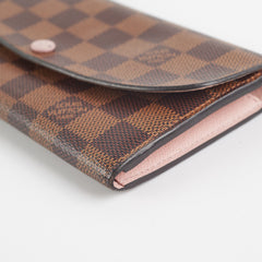 Louis Vuitton Emilie Long Wallet Damier Ebene