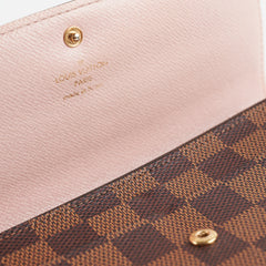 Louis Vuitton Emilie Long Wallet Damier Ebene