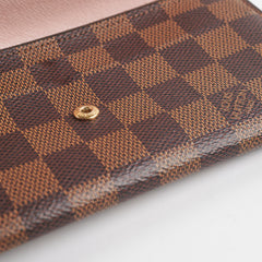 Louis Vuitton Emilie Long Wallet Damier Ebene