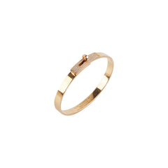 Hermes Kelly Bracelet Diamonds Rose Gold (Size SH)