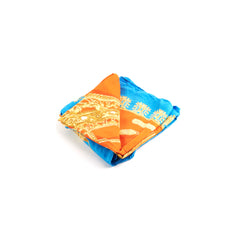 Hermes Scarf Blue/Orange