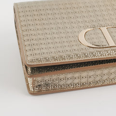 HOLD BC Dior 30 Montaigne Belt Bag With Chain Metallic Patent Gold