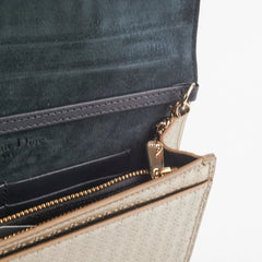 HOLD BC Dior 30 Montaigne Belt Bag With Chain Metallic Patent Gold