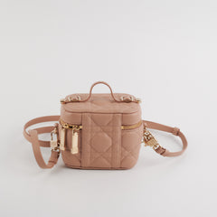 Dior Micro Lady Dior Vanity Case Rose des Vents Pink