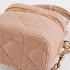 Dior Micro Lady Dior Vanity Case Rose des Vents Pink