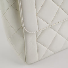 Chanel Quilted Vintage Flap White 24K Gold
