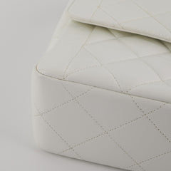 Chanel Quilted Vintage Flap White 24K Gold