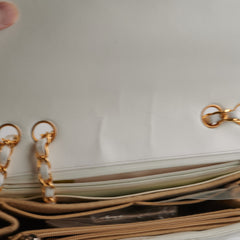 Chanel Quilted Vintage Flap White 24K Gold