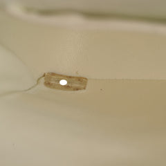 Chanel Quilted Vintage Flap White 24K Gold