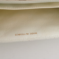 Chanel Quilted Vintage Flap White 24K Gold