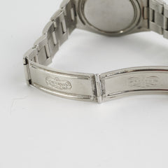 Rolex Oysterdate Black Dial Silver Oyster Bracelet 34 MM
