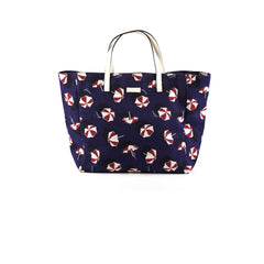 Gucci Nylon Tote Bag Umbrellas Navy Blue