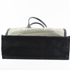 Saint Laurent Rive Gauche Tote Bag Black/Beige