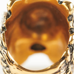 Gucci Drops Crystal-Embellished Tiger Head Ring Size 16