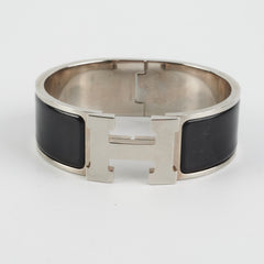 Hermes Clic Clac H Bracelet Black Size PM