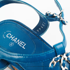 Chanel Sandals Blue (Size 39.5)
