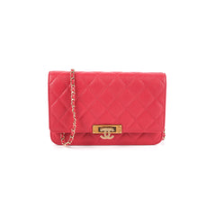 Chanel Caviar Wallet on Chain Pink